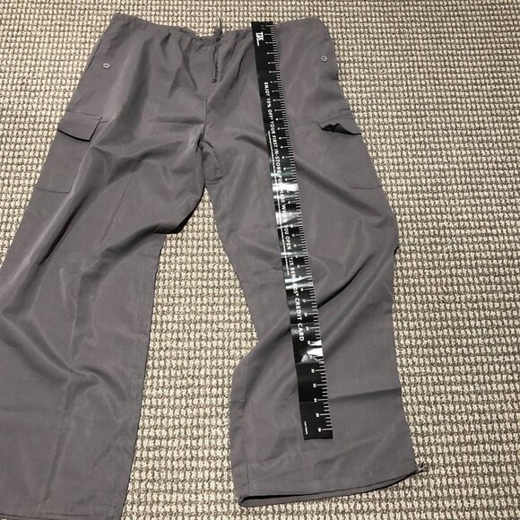 Extremely baggy grey parachute pants with adjustable waist - Picture 5 of 6